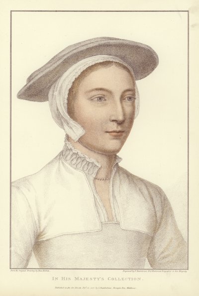Anonimowa kobieta (akwatinta) autorstwa Hans Holbein der Jüngere