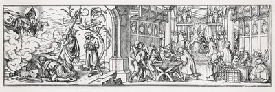 Antykatolicka karykatura potępiająca korupcję papieża autorstwa Hans Holbein der Jüngere