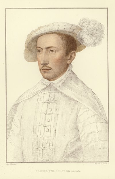 Claude XVII, hrabia de Laval (akwatinta) autorstwa Hans Holbein der Jüngere