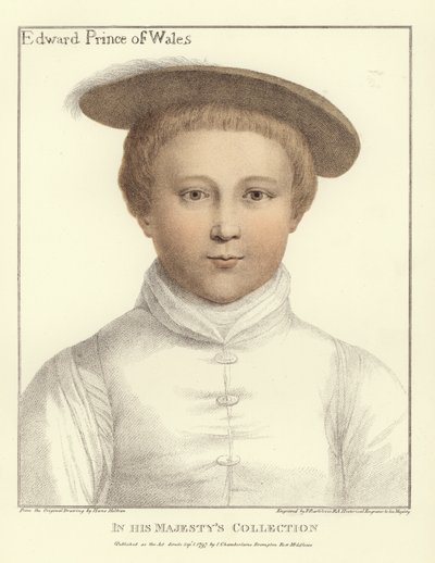 Edward, książę Walii (akwatinta) autorstwa Hans Holbein der Jüngere