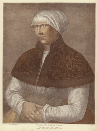 Elsbeth, żona Hansa Holbeina (akwatinta) autorstwa Hans Holbein der Jüngere