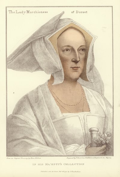 Frances, markiza Dorset (akwatinta) autorstwa Hans Holbein der Jüngere