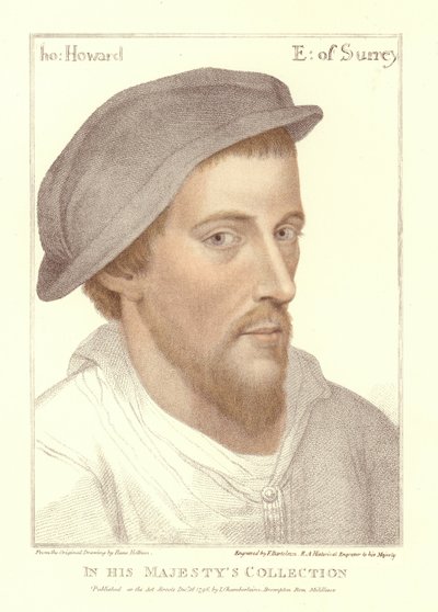 Henryk Howard, hrabia Surrey (akwatinta) autorstwa Hans Holbein der Jüngere
