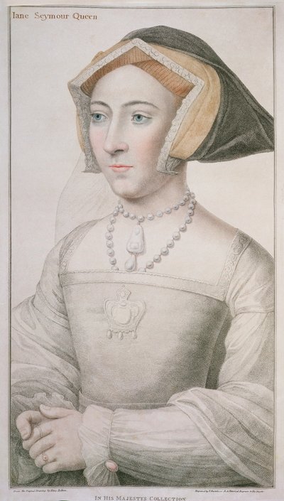 Jane Seymour (ok.1509-37) grawerowane przez Francesco Bartolozzi (1727-1815) autorstwa Hans Holbein der Jüngere