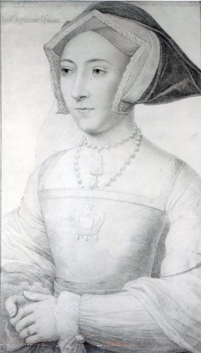 Jane Seymour, ok.1536 (kreda, długopis i atrament) autorstwa Hans Holbein der Jüngere