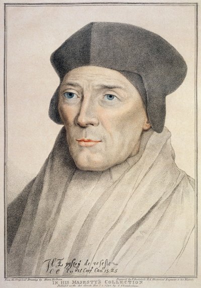 John Fisher, biskup Rochester (1469-1535) wyryty przez Francesco Bartolozzi (1727-1815) autorstwa Hans Holbein der Jüngere