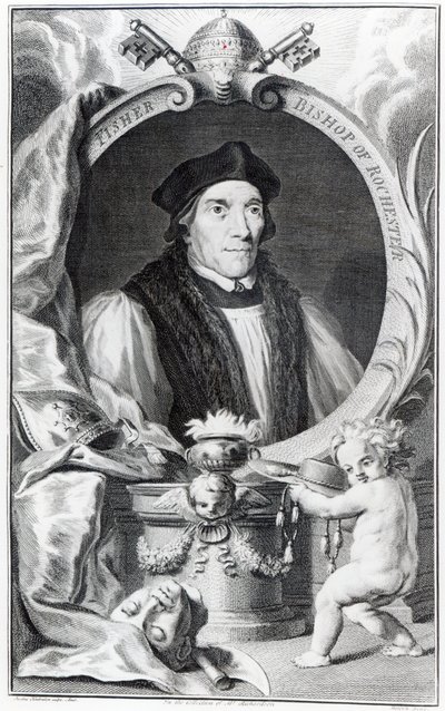 John Fisher, biskup Rochester, rytowany przez Jacobusa Houbrakena, ok. 1738-42 autorstwa Hans Holbein der Jüngere