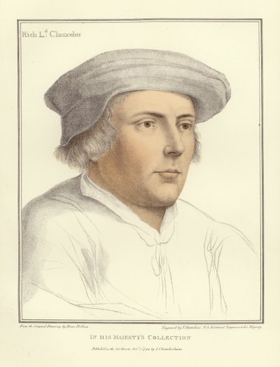 Lord Rich, Lord Kanclerz (akwatinta) autorstwa Hans Holbein der Jüngere