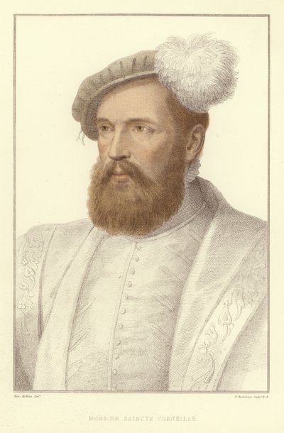 Monsieur de Saincte Corneille (akwatinta) autorstwa Hans Holbein der Jüngere