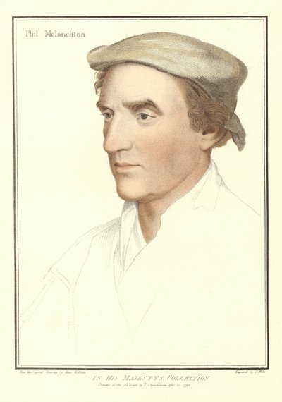 Philipp Melanchthon (akwatinta) autorstwa Hans Holbein der Jüngere