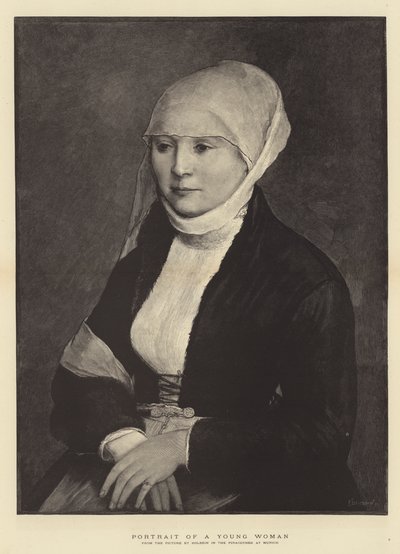 Portret młodej kobiety autorstwa Hans Holbein der Jüngere
