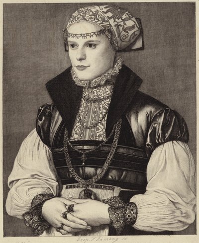 Portret kobiety w XVI-wiecznej odzieży autorstwa Hans Holbein der Jüngere