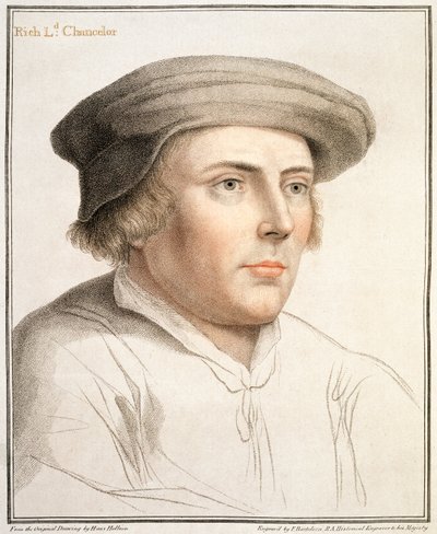 Richard Rich, pierwszy baron Rich (ok. 1496-1567) wyryty przez Francesco Bartolozzi (1727-1815) autorstwa Hans Holbein der Jüngere