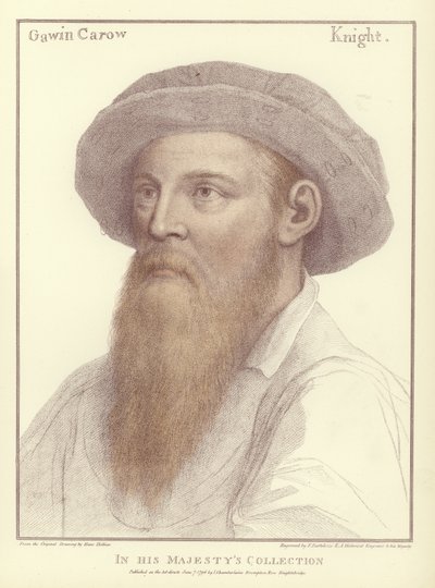 Sir Gawain Carew (akwatinta) autorstwa Hans Holbein der Jüngere