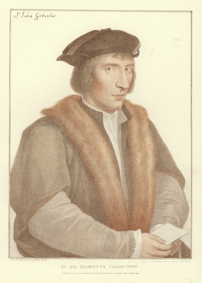 Sir John Godsalve (akwatinta) autorstwa Hans Holbein der Jüngere
