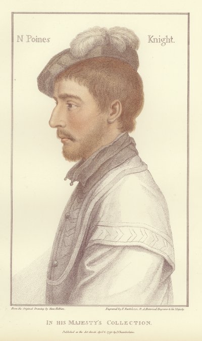 Sir Nicholas Poins (akwatinta) autorstwa Hans Holbein der Jüngere