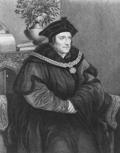 Sir Thomas More (1477-1535) (grawerowanie) autorstwa Hans Holbein der Jüngere