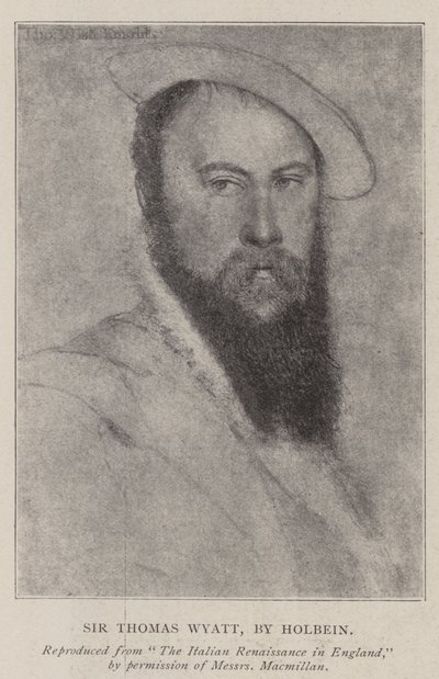 Sir Thomas Wyatt autorstwa Hans Holbein der Jüngere