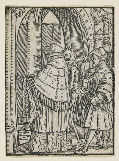 Kanon z Tańca śmierci (Lyons), 1538, 1523-1526 autorstwa Hans Holbein der Jüngere