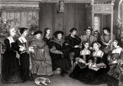 Rodzina Thomasa More (1478-1535), kanclerza Anglii autorstwa Hans Holbein der Jüngere