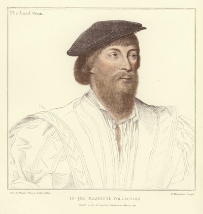 Thomas Vaux, 2. baron Vaux z Harrowden (akwatinta) autorstwa Hans Holbein der Jüngere