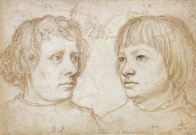 Ambrosius Holbein i Hans Holbein autorstwa Hans Holbein the Elder