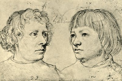 Ambrosius i Hans, synowie artystów, 1511, 1943. autorstwa Hans Holbein the Elder