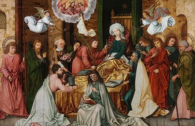 Śmierć Najświętszej Maryi Panny. 1492 autorstwa Hans Holbein the Elder
