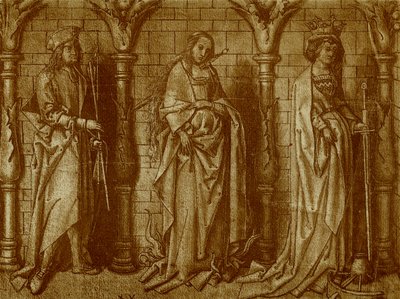 Św. Willibald, Łucja i Katharina autorstwa Hans Holbein the Elder
