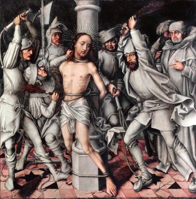 Biczowanie Chrystusa, fragment ołtarza, 1496 autorstwa Hans Holbein the Elder