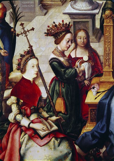Szczegóły Fontanny Życia, 1519 autorstwa Hans Holbein the Elder