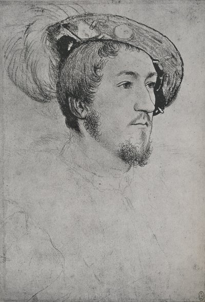 Dżentelmen: nieznany, c1532-1543 1945 autorstwa Hans Holbein der Jüngere
