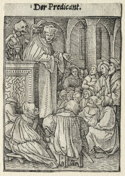 Taniec Śmierci: Kaznodzieja autorstwa Hans Holbein the Younger