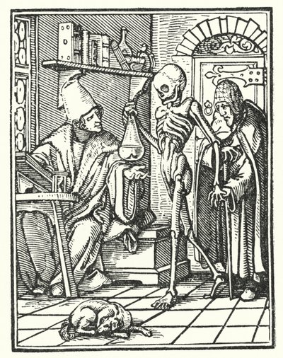 Śmierć i lekarz autorstwa Hans Holbein der Jüngere