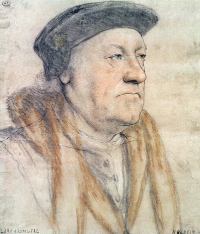 George Nevill, 3. baron Bergavenny, ok. 1532-35 (pióro i tusz, kreda, wash i farba do ciała na papierze) autorstwa Hans Holbein der Jüngere