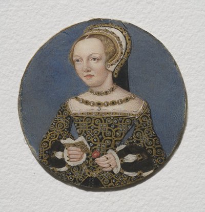 Lady Mary Howard, ok. 1533 (wc na pergaminie) autorstwa Hans Holbein der Jüngere