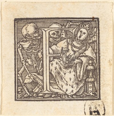 Litera F autorstwa Hans Holbein der Jüngere