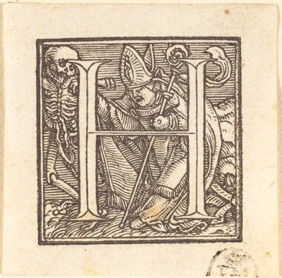 Litera H. autorstwa Hans Holbein der Jüngere