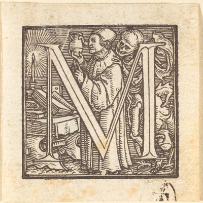 Litera M. autorstwa Hans Holbein der Jüngere