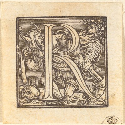 Litera R autorstwa Hans Holbein der Jüngere
