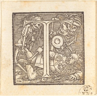 Litera T. autorstwa Hans Holbein der Jüngere