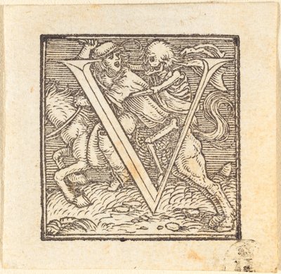 Litera V. autorstwa Hans Holbein der Jüngere