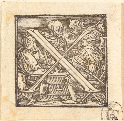 Litera X. autorstwa Hans Holbein der Jüngere