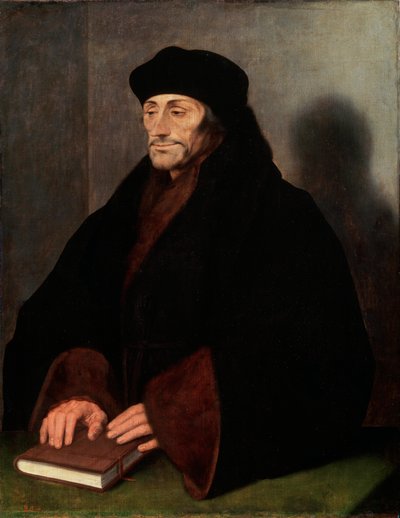 Portret Erazma z Rotterdamu, 146669-1536, 1523 autorstwa Hans Holbein der Jüngere