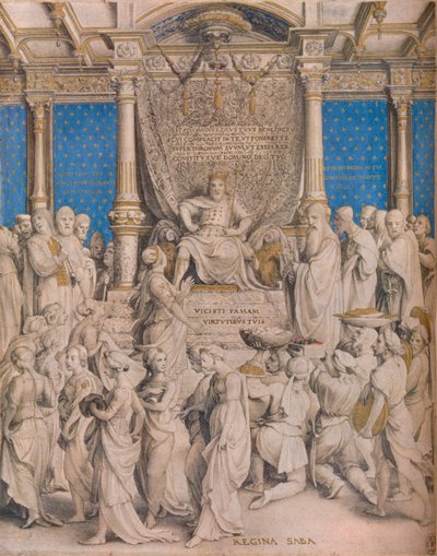Salomon i królowa Saby, ok. 1534 autorstwa Hans Holbein der Jüngere