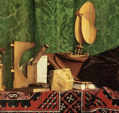 Ambasadorzy, 1533 olej na detalu panelu z 122676 autorstwa Hans Holbein der Jüngere