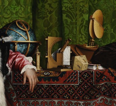 Detal Ambasadorów, 1533 autorstwa Hans Holbein der Jüngere