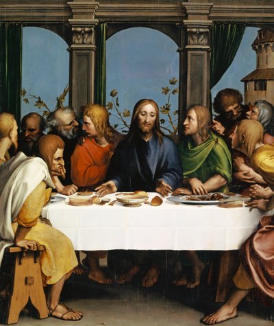 Ostatnia Wieczerza, ok.1527 autorstwa Hans Holbein der Jüngere