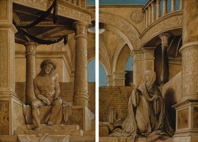 Chrystus i Matka Boska w żałobie, ok. 1518-20 r. autorstwa Hans Holbein der Jüngere