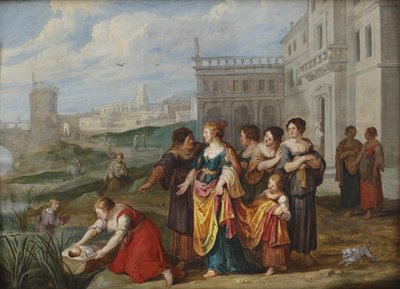 Odnalezienie Mojżesza autorstwa Hans Jordaens III